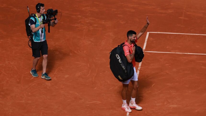 Novak Djokovic withdraws from the Italian Open. Losing a streak