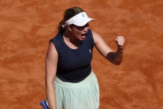 Defending champion Swiatek was expelled by Collins at the Italian Open