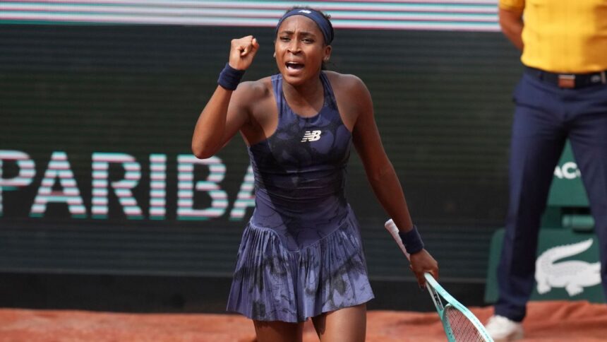 Coco Gauff moves forward with the French Open despite its unstable serving
