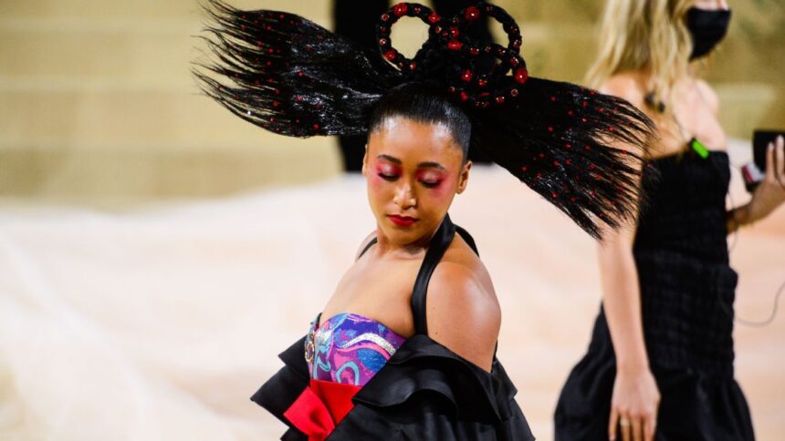 A revisiting the memorable Met Gala and is worn by a sports star