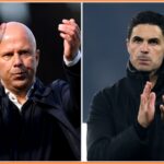Arne Slot and Mikel Arteta