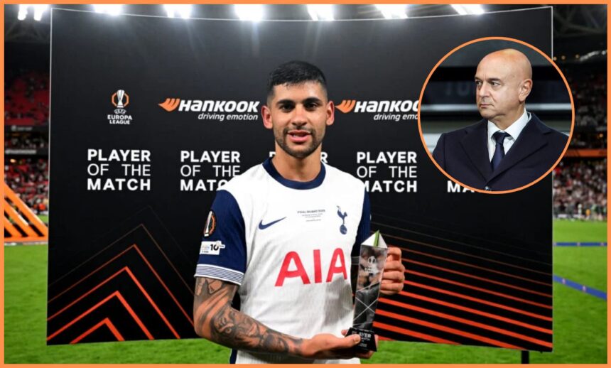 Tottenham Chief Daniel Levy clarifies Christian Romero's stance in La Liga interest