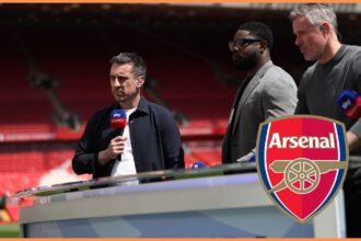 Gary Neville during Liverpool vs Arsenal