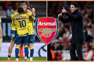 Alberto Moleiro and Mikel Arteta