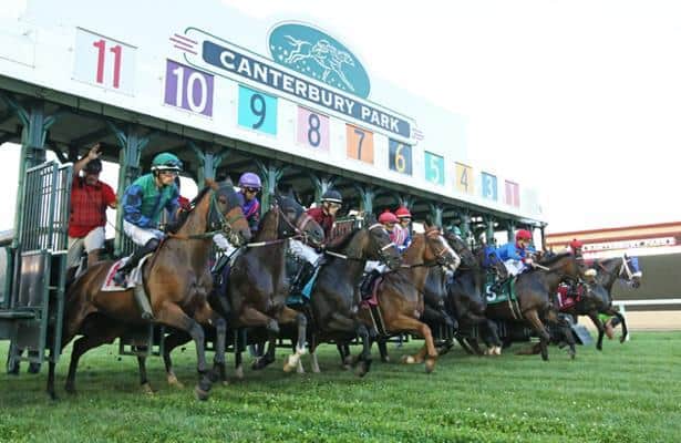 Canterbury Park looks at the big field before the first day