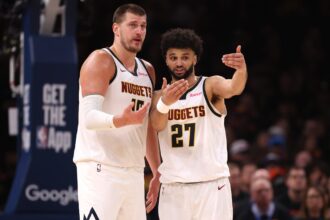 Christian Brown reveals what Nikola Jokic is telling the Denver Nuggets with a timeout.
