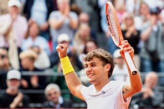 Flavio Koboli disrupts third seed Andrei Rublev to win the Hamburg Open