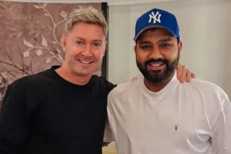 Michael Clarke and Rohit Sharma