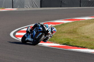 John McPhee's Top 10 Turnaround after "destroying the Bicycle" in Donington BSB practice