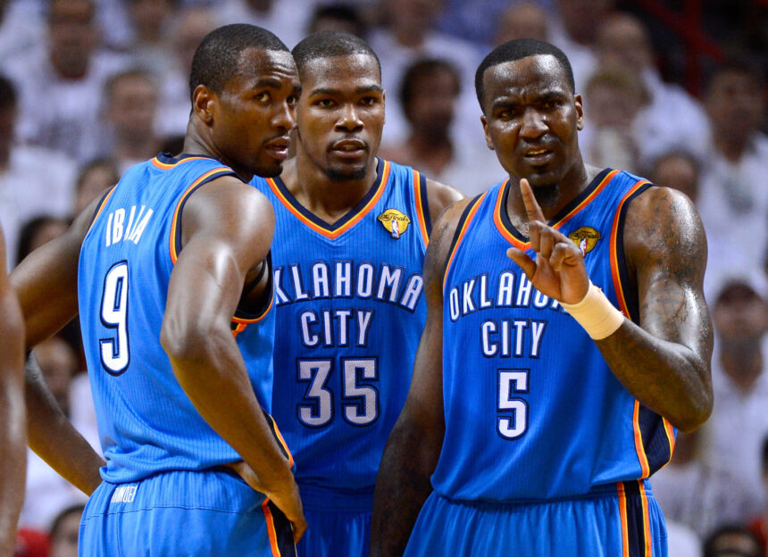 Kevin Durant issues a four-word response to Kendrick Perkins, who claims he "locked" Dirk Nowitzki and Tony Parker for OKC Thunder