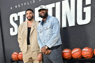 LeBron James sends a two-word message to Jason Tatum as Joe Matzura gives him the latest updates on horrifying injuries