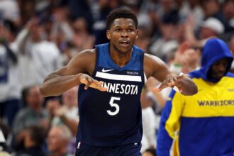 NBA fans are all agreed as Anthony Edwards is injured to help the Timberwolves win Game 2.