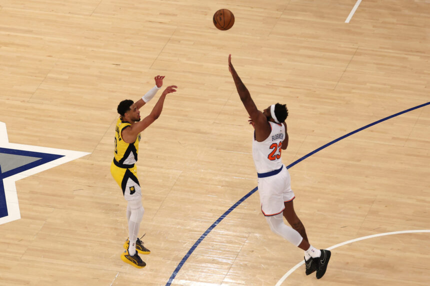 NBA fans were shocked after Tyrese Haliburton filmed the best clutch of all time when the Pacers won Game 1.