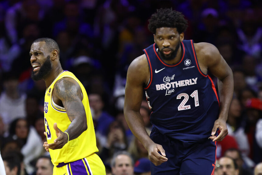 Paul Pierce and Kevin Garnett tips Joel Embiid travels to the La Lakers or Minnesota Timberwolves