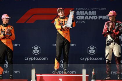 Piastri won 3 peats in the Miami Grand Prix victory