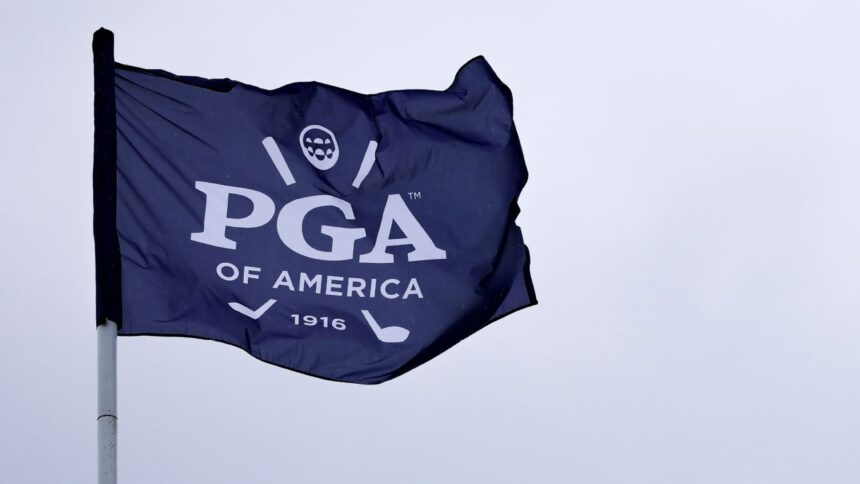 The PGA Championship was closed to spectators on Monday due to weather