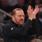 Tom Thibodeau talks about the New York Knicks' NBA Championship goal after eliminating the Boston Celtics.