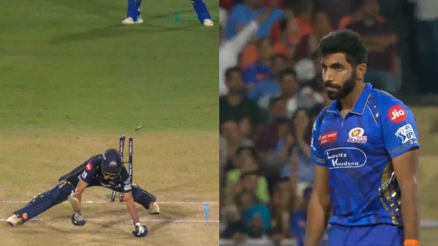 Washington Sundar Bowled By Jasprit Bumrah