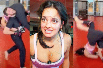 Watch UFC Champ Merab Dvalishvili Accidentally Slams Nina Marie Daniele On Her Face - Making her a Meme