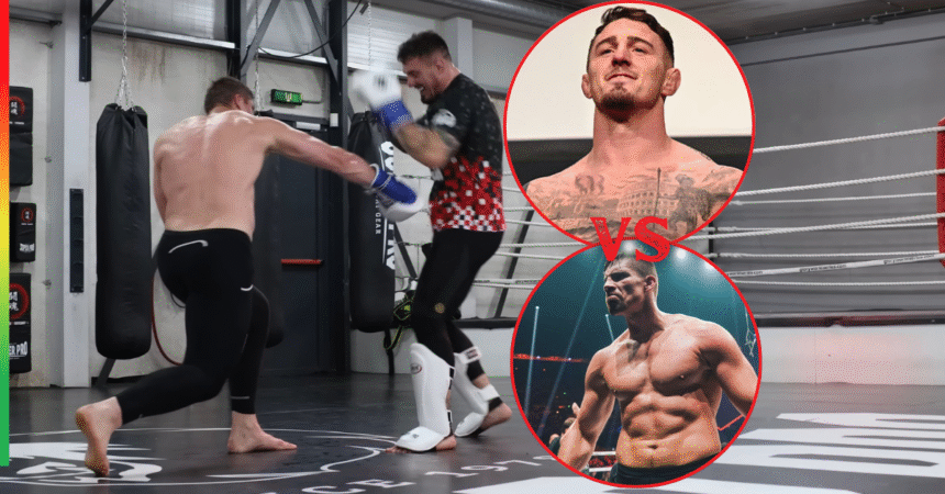 Watch: UFC’s Tom Aspinall Teams Up with Kickboxing King Rico Verhoeven for the Iron Gut Challenge