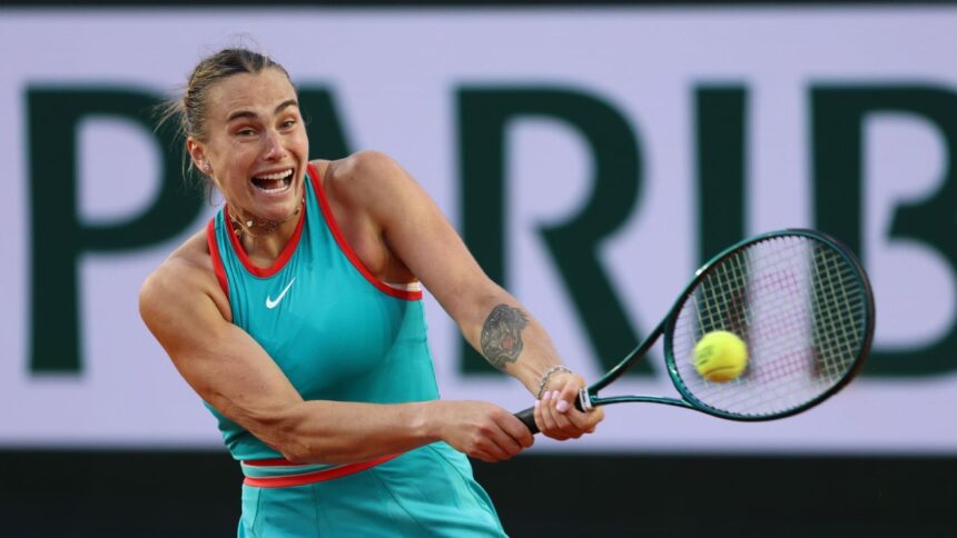 sabalenka slowly shrugged and started to reach the French Open Third Round