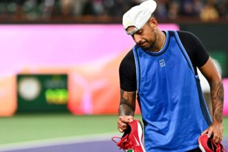 After a "small set-off," Nick Kyrgios was injured by Miss Wimbledon.