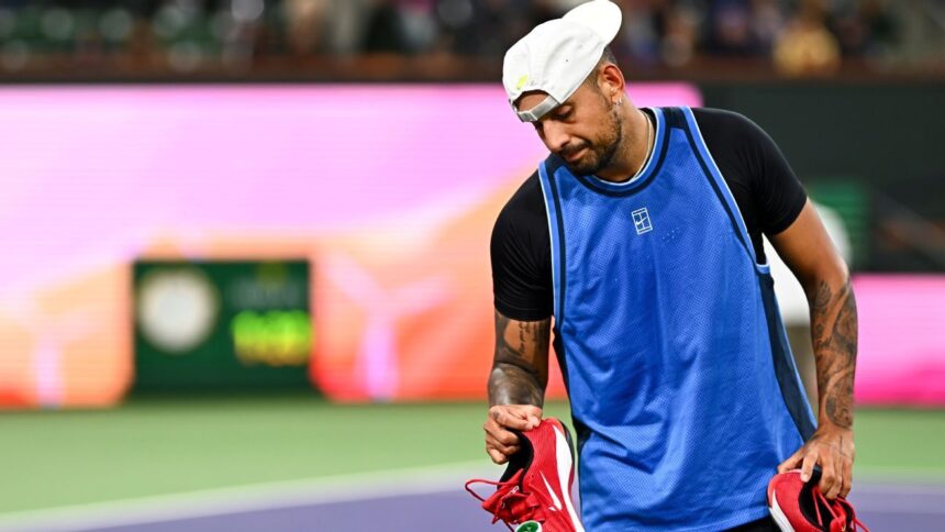 After a "small set-off," Nick Kyrgios was injured by Miss Wimbledon.