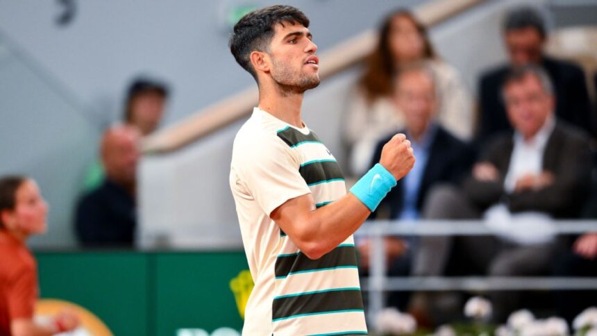 Alcaraz returns to the French Open Finals after Musetti retires