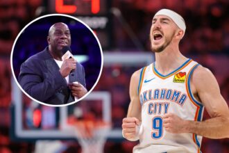 Alex Caruso admits he's laughing when he sees Magic Johnson's message after the OKC Thunder wins