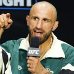 Alexander Volkanovski at UFC press conference