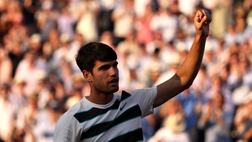 Alkaraz Downismuna advances at Queen's Club in three sets of thrillers