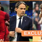 Jonathan David, Simone Inzaghi and Rasmus Hojlund