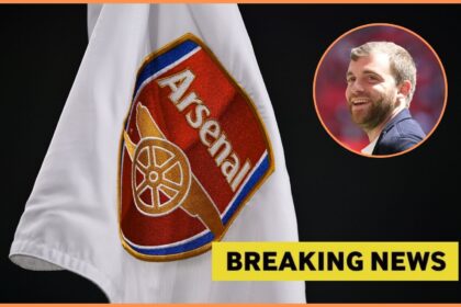 Arsenal corner flag and Fabrizio Romano