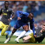 Jarrad Branthwaite in action for Everton against Chelsea