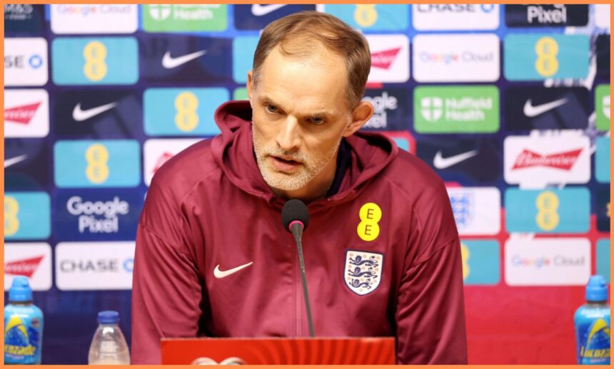 Thomas Tuchel at his England press conference