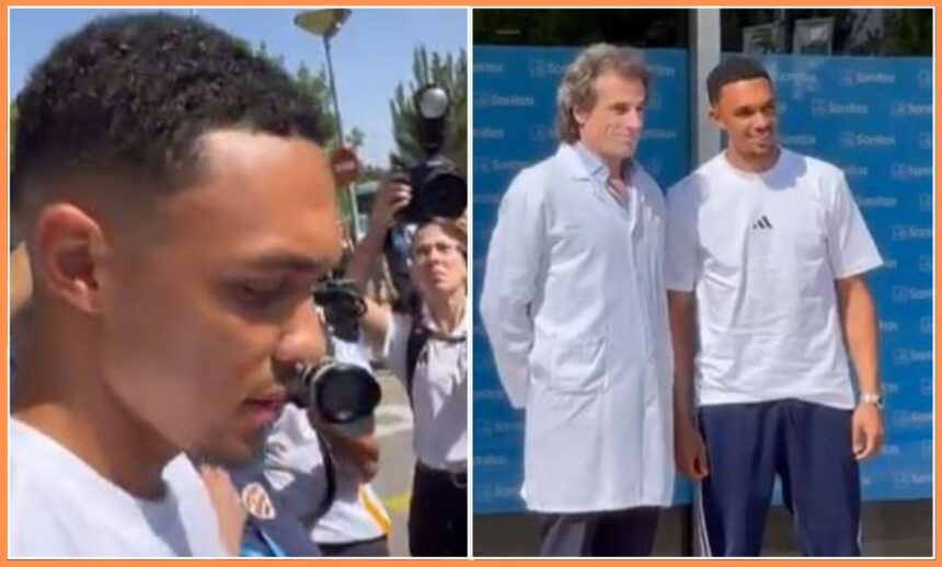 Trent Alexander-Arnold arrives in Madrid