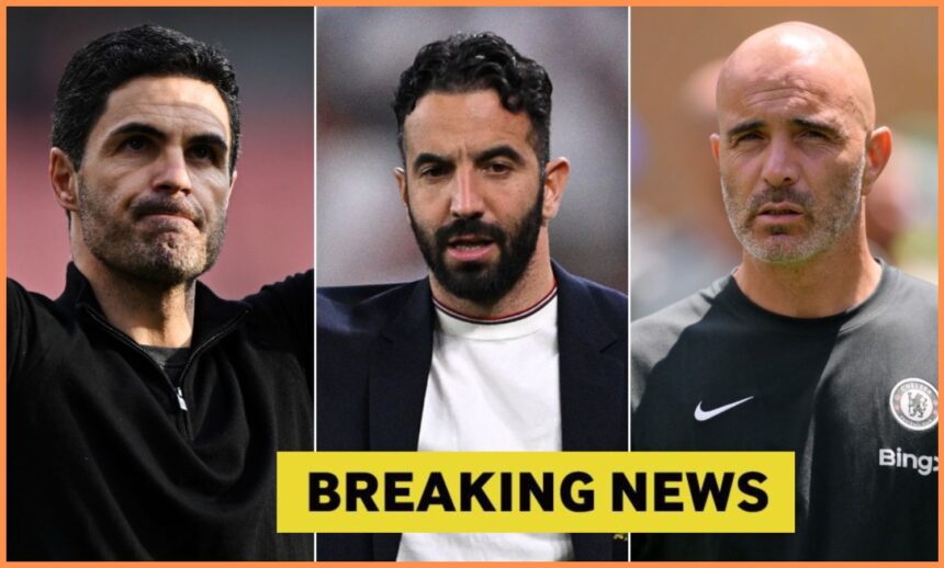 Mikel Arteta, Ruben Amorim, and Enzo Maresca