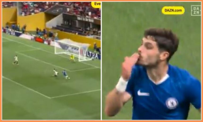Pedro Neto scores for Chelsea against LAFC