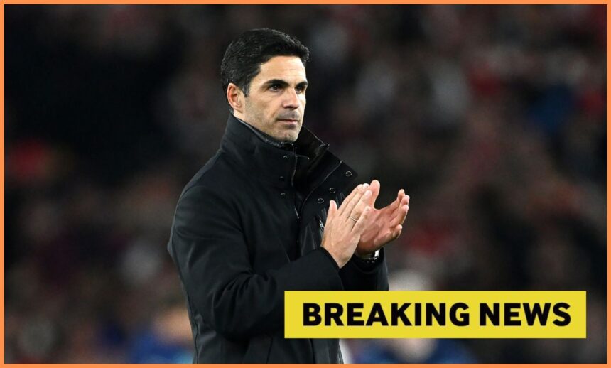 Arsenal manager Mikel Arteta and yellow