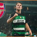 Viktor Gyokeres celebrates scoring for Sporting