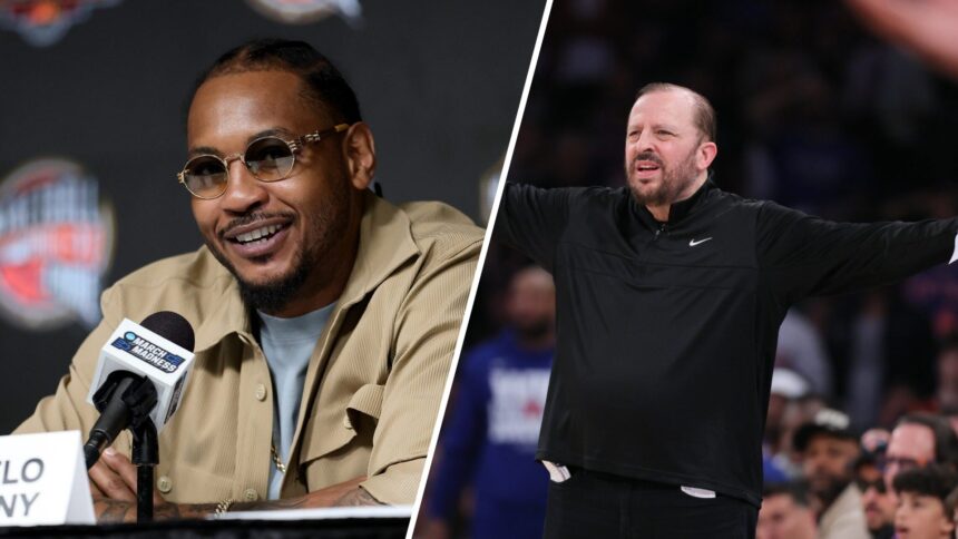 Carmelo Anthony is sure Tom Thibodeau's firing has been in work for some time, "Everyone else is thinking..."