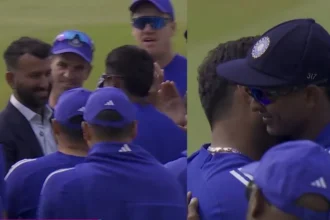 Cheteshwar Pujara Hands Test Cap To Sai Sudharsan