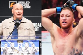 Dana White and Justin Gaethje