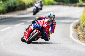 Dean Harrison "defeated the Hammer from the beginning" for the victory of TT Superstock on "Magic" Island