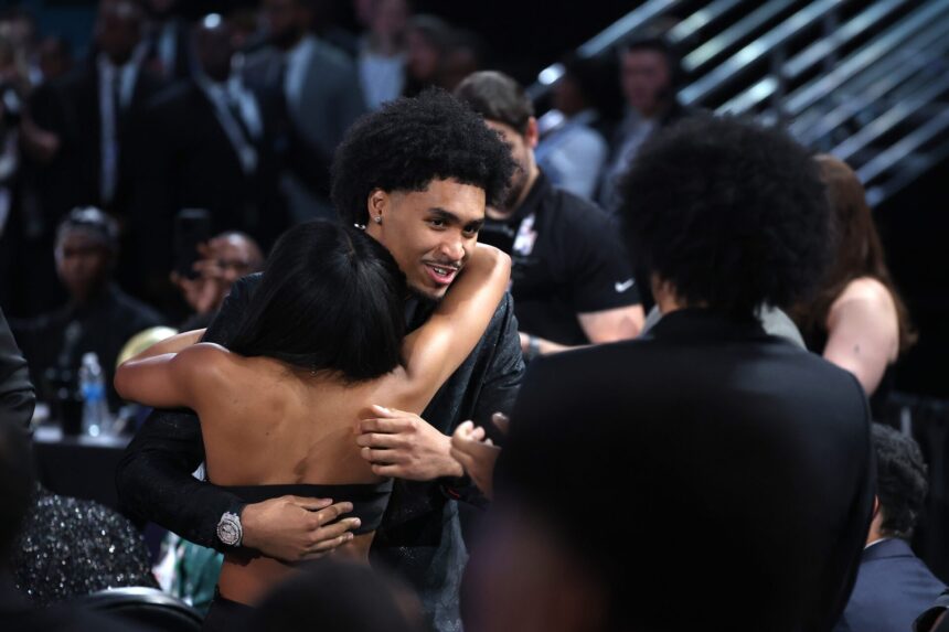 Dylan Harper revealed that his mother Maria played an important role in developing his game, "She didn't forgive me..."