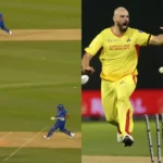 Daryl Mitchell runs out Kieron Pollard in MLC 2025 clash