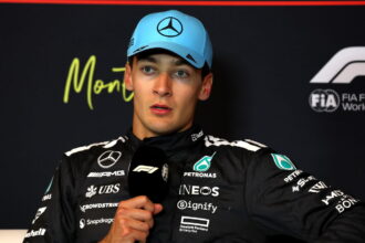 George Russell was shocked to be "very close" with the McLaren duo in the Formula 1 title race