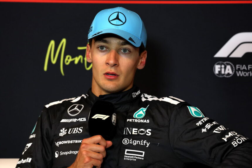 George Russell was shocked to be "very close" with the McLaren duo in the Formula 1 title race
