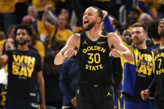 He was "hopefully happy" when Stephen Curry went 0-9 from the third inning in the NBA Finals and beat his 233-game winning streak