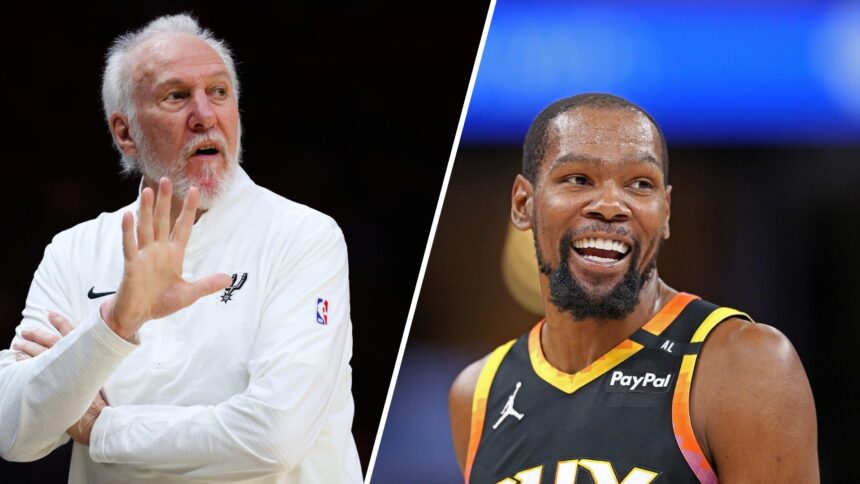 Kevin Durant to the San Antonio Spurs would have had a seal of approval from Greg Popovich, "I would have pleaded..."